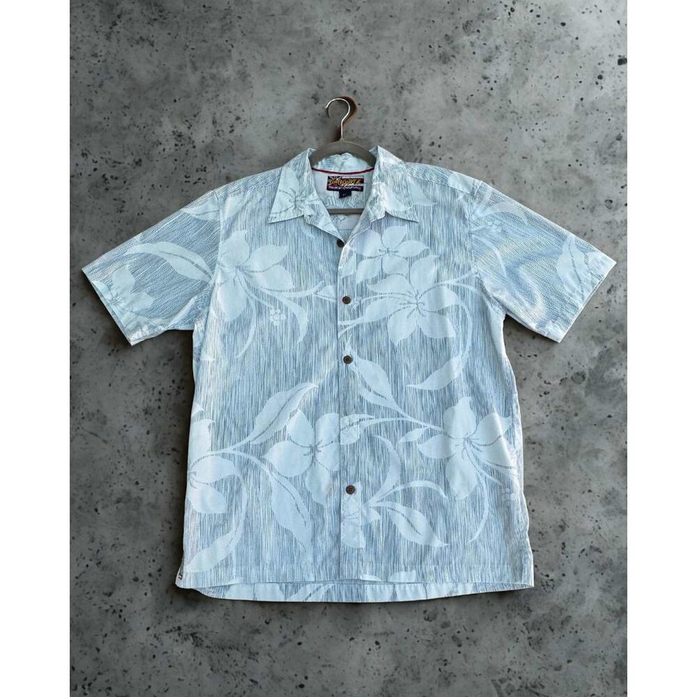 Vintage Quicksilver Hawaiian Boardriding Button-Up